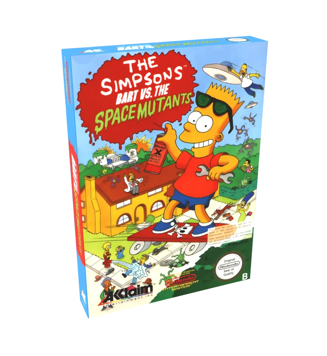 The Simpsons Bart vs The Space Mutants Reproduction Box