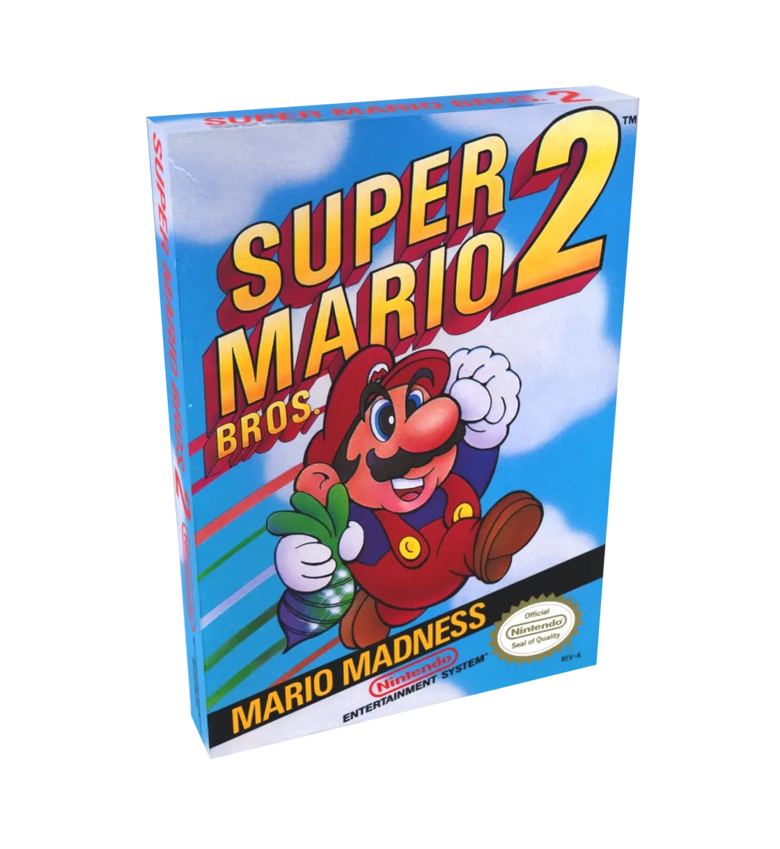 Super Mario Brothers 2 Reproduction Box