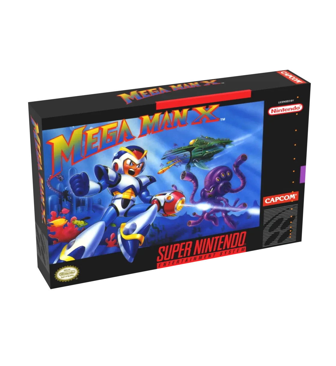 Mega Man X Reproduction Box