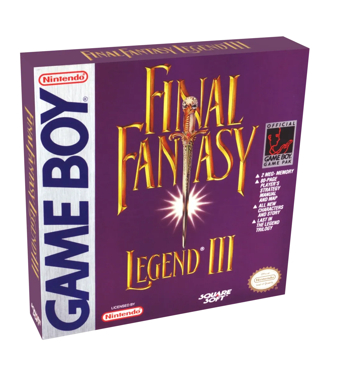Final Fantasy Legend 3 Reproduction Box