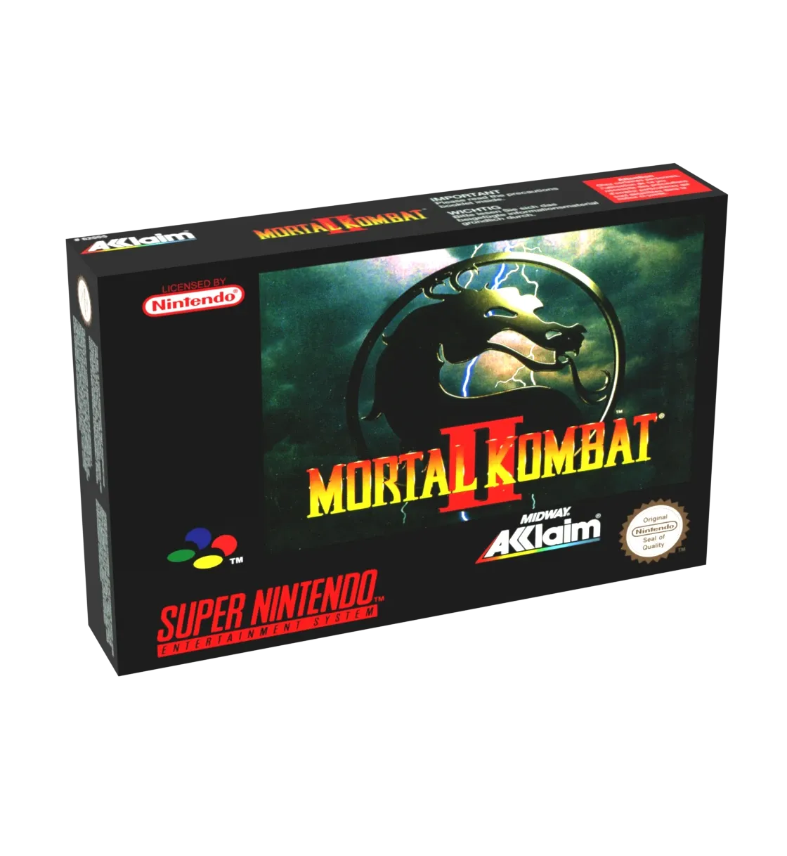 Mortal Kombat 2 Reproduction Box