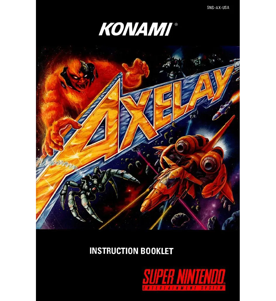 Axelay Reproduction Manual