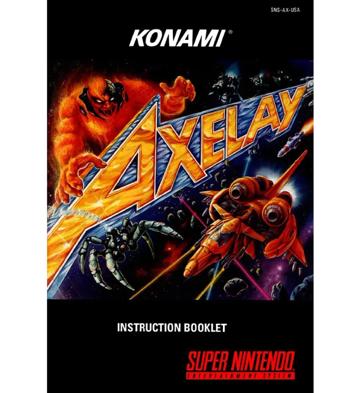Axelay Reproduction Manual