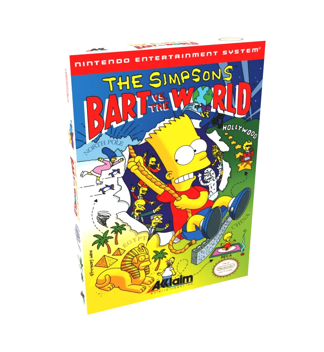 The Simpsons Bart vs The World Reproduction Box