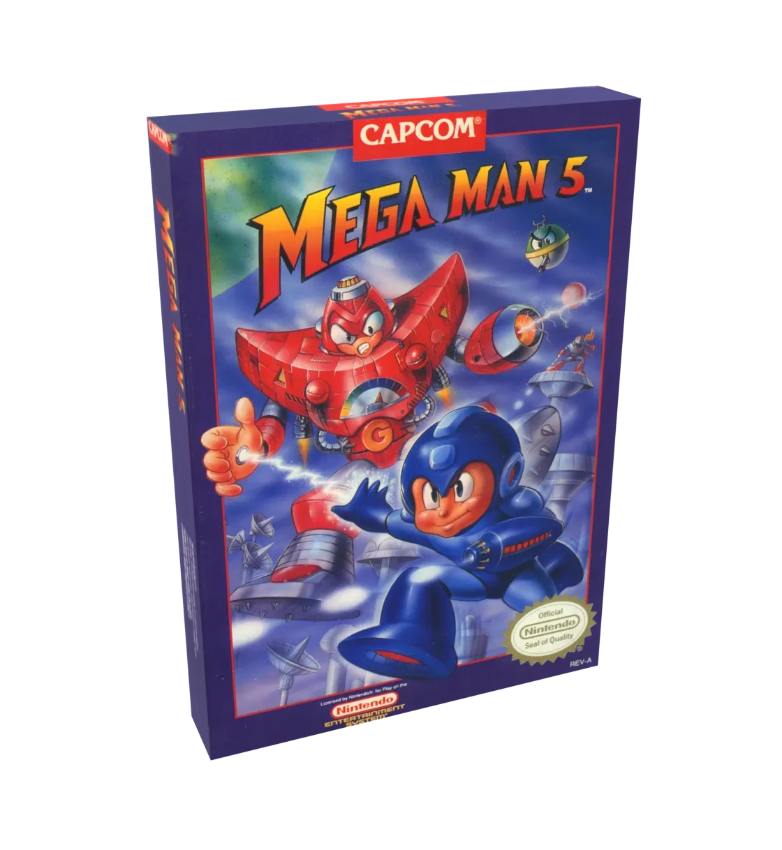 Mega Man 5 Reproduction Box