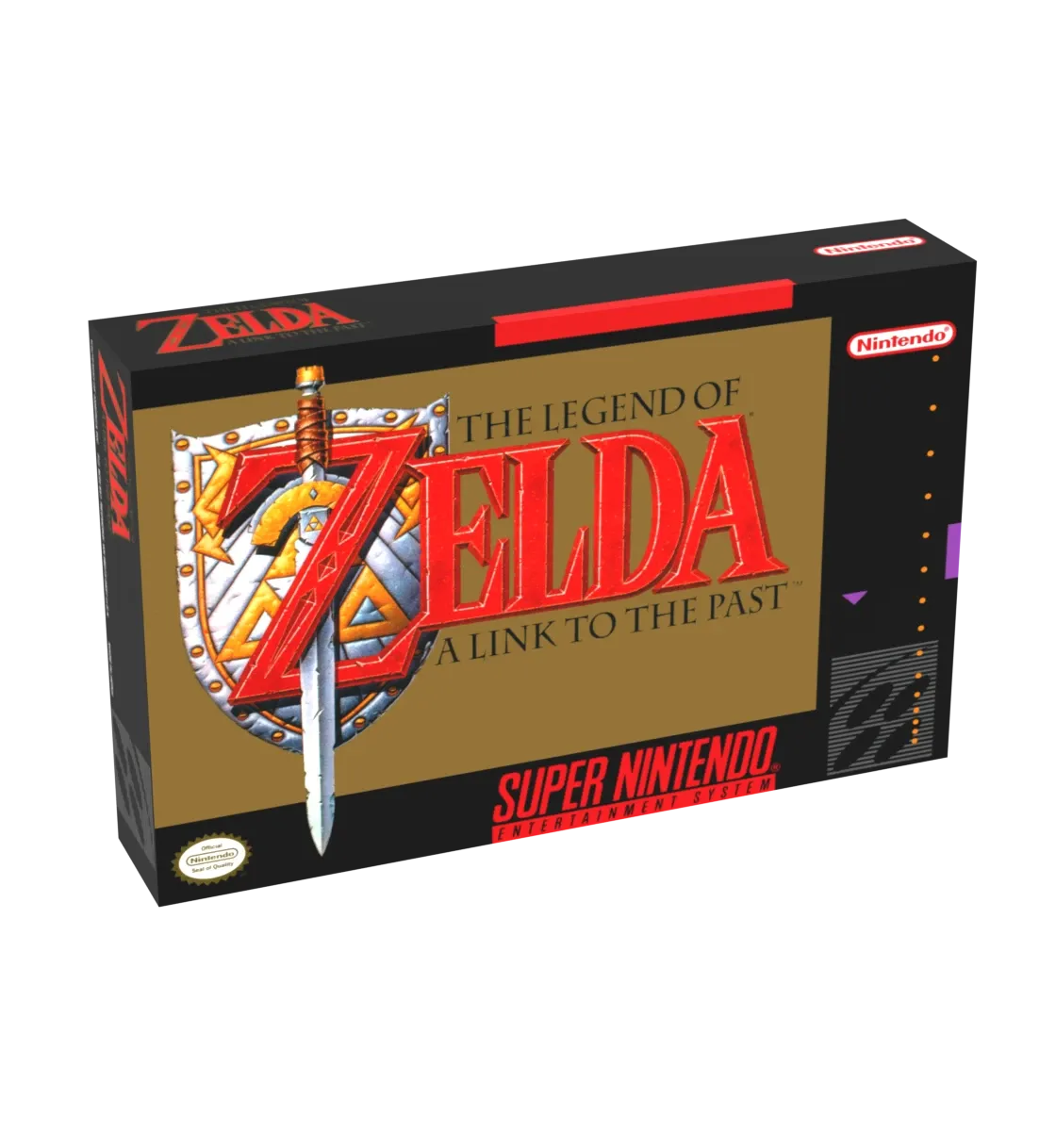 The Legend of Zelda Link to the Past Reproduction Box