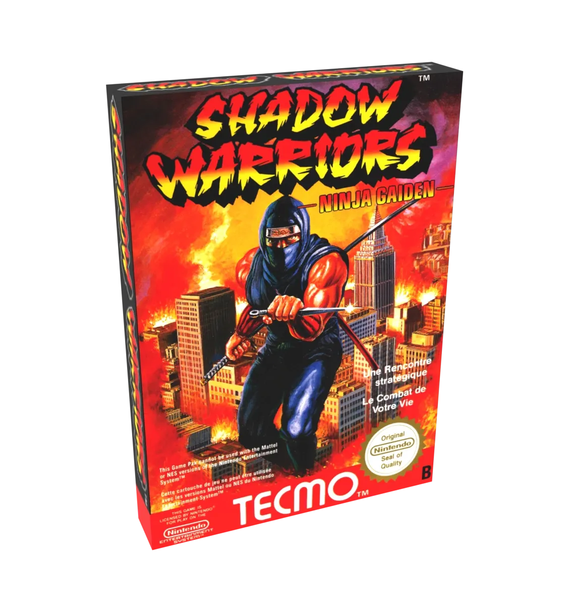 Shadow Warriors - Ninja Gaiden Reproduction Box