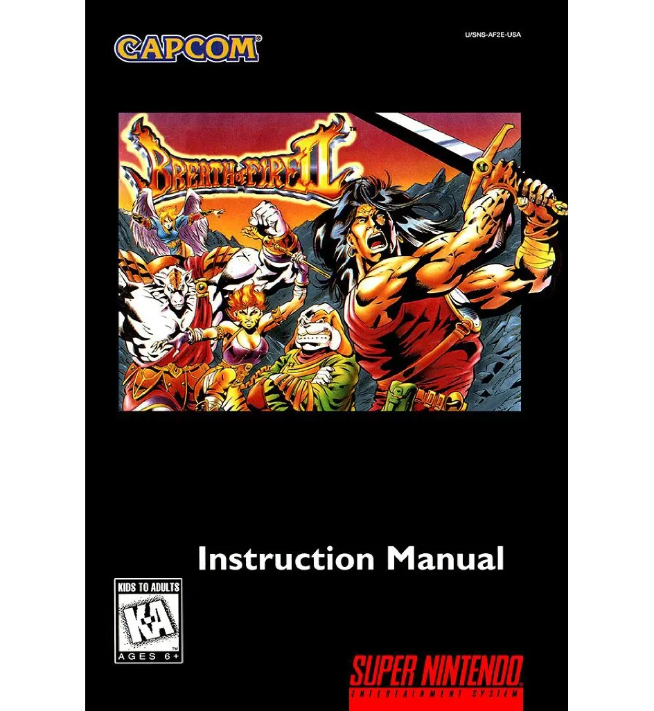Breath of Fire 2 Reproduction Manual