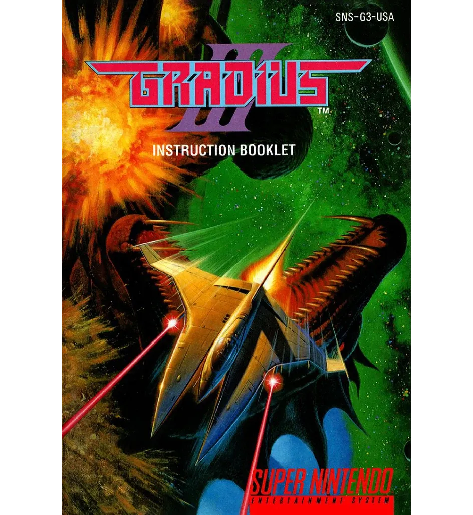 Gradius 3 Reproduction Manual