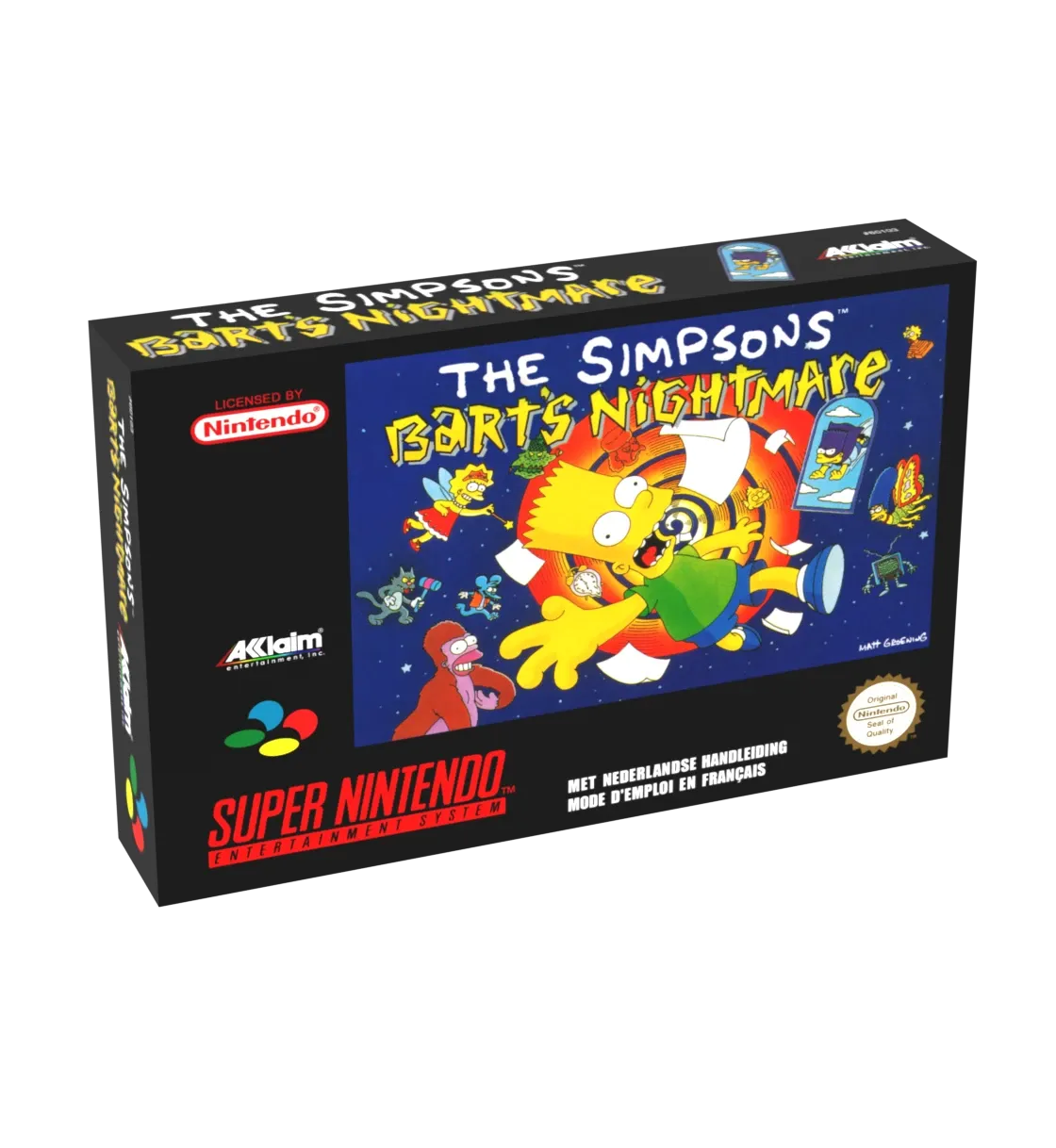 The Simpsons Bart&#39;s Nightmare Reproduction Box