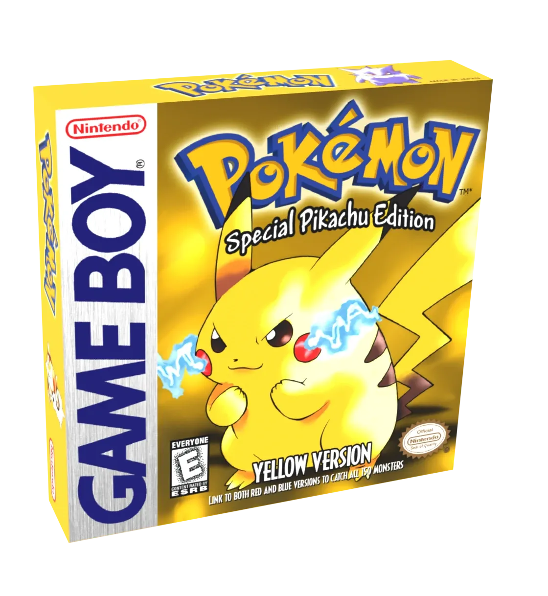 Pokemon Yellow Reproduction Box