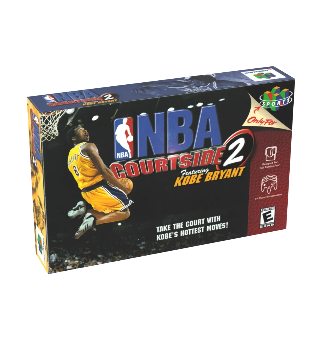 NBA Courtside 2 Featuring Kobe Bryant Reproduction Box
