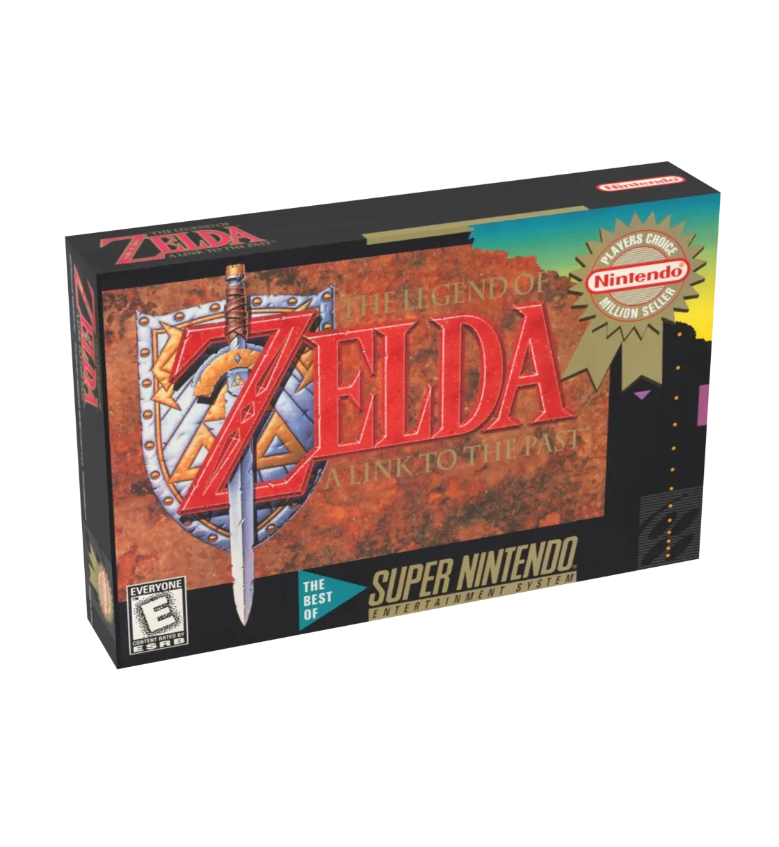 The Legend of Zelda Link to the Past [Player&#39;s Choice] Reproduction Box