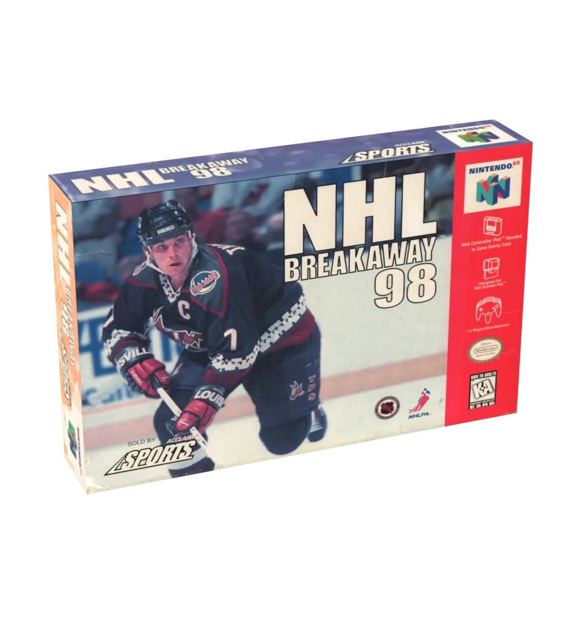 NHL Breakaway 98 Reproduction Box