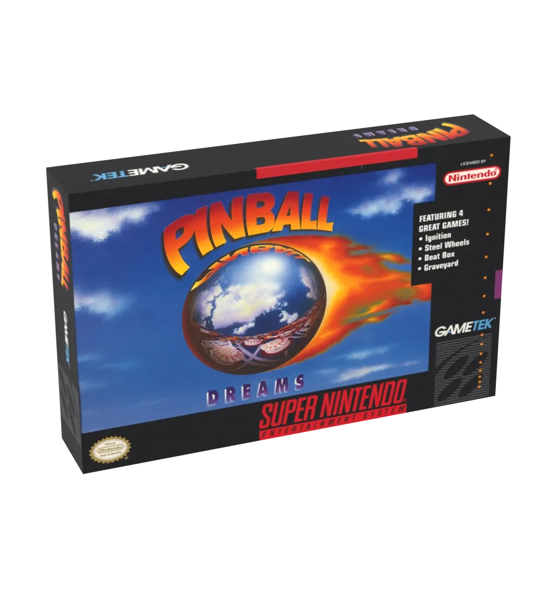 Pinball Dreams Reproduction Box