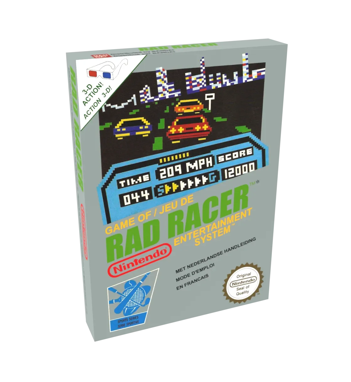 Rad Racer Reproduction Box