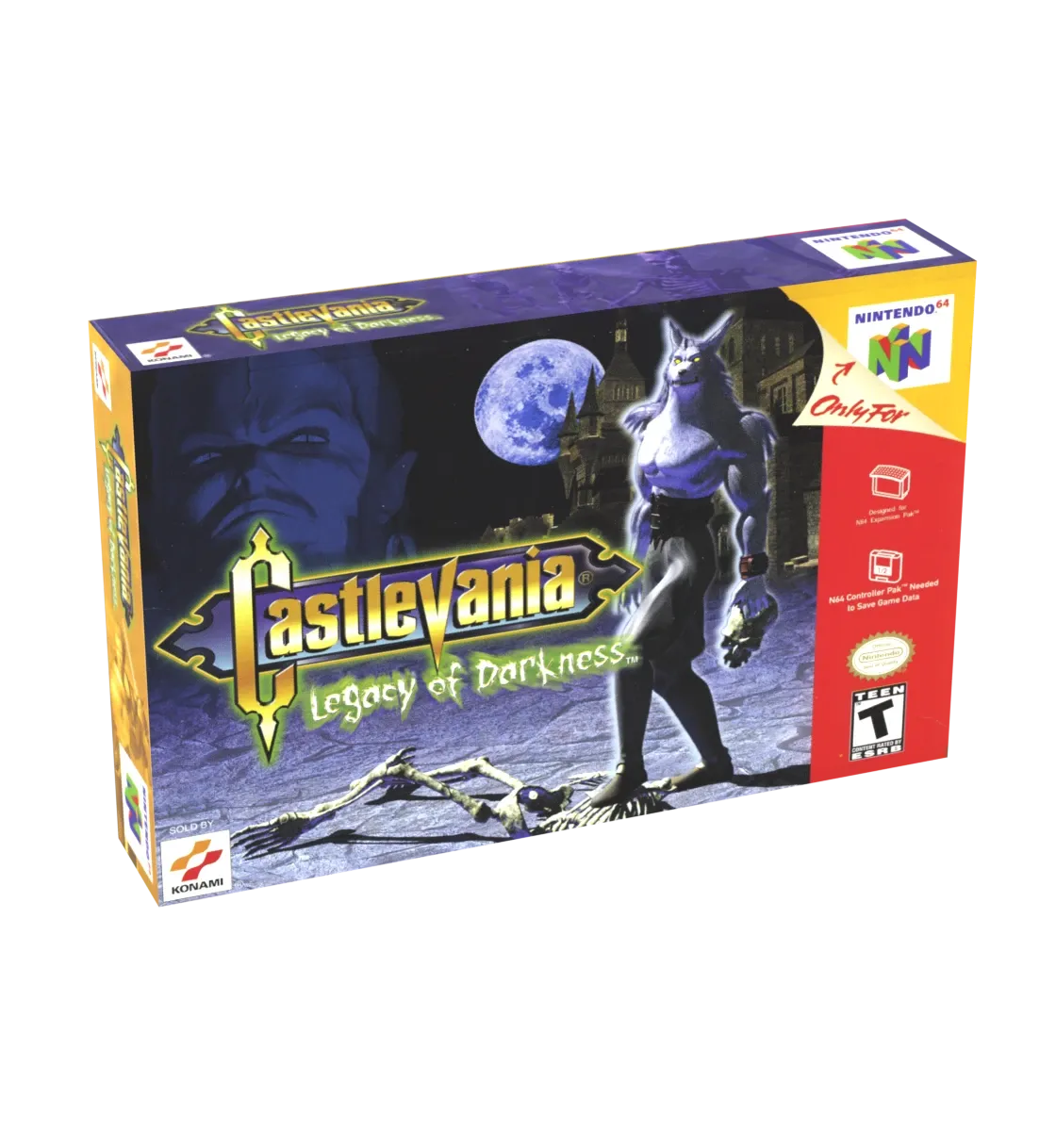 Castlevania Legacy of Darkness Reproduction Box