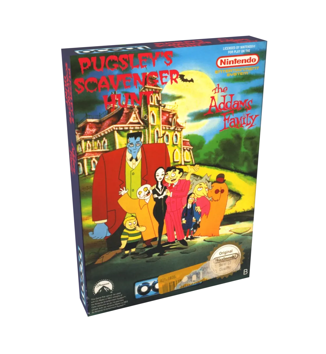 Pugsley&#39;s Scavanger Hunt-The Addams Family Reproduction Box