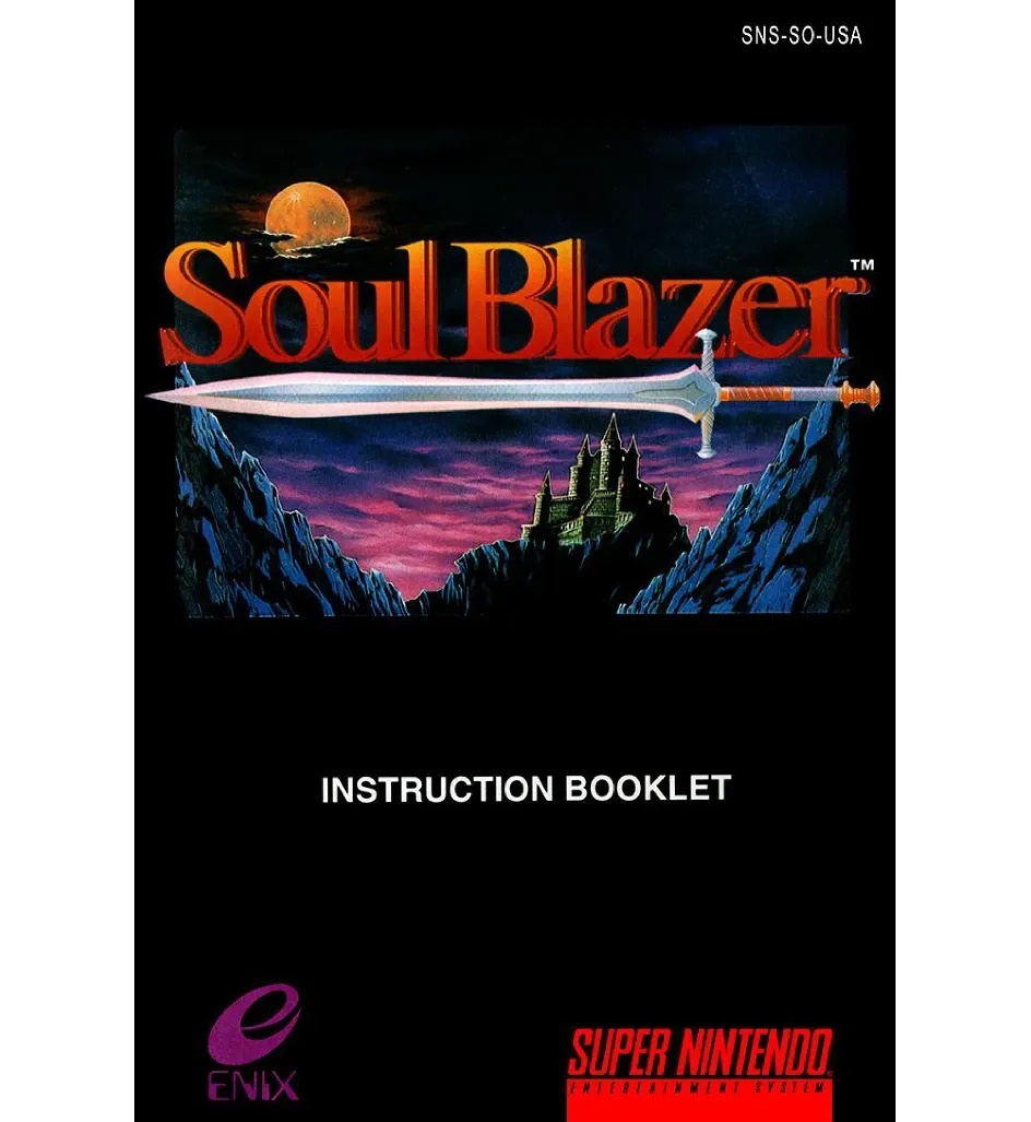 Soul Blazer Reproduction Manual