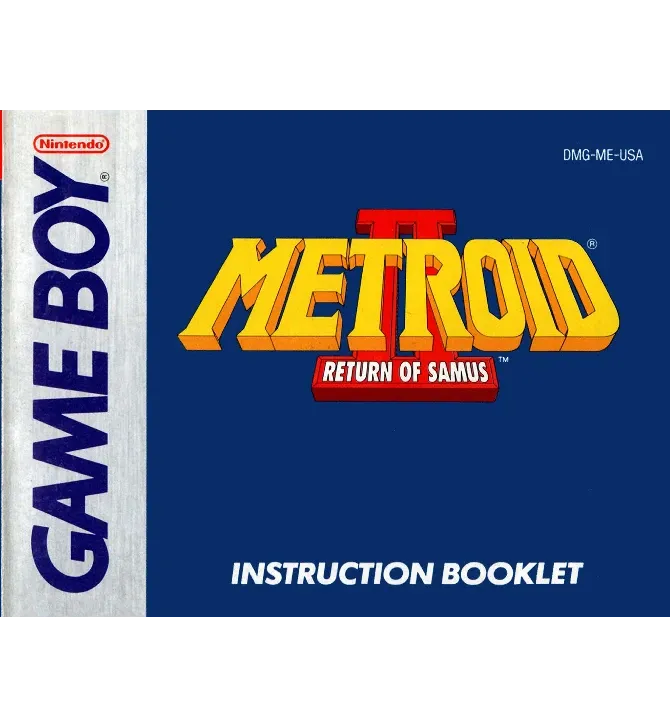 Metroid 2 Return of Samus Reproduction Manual