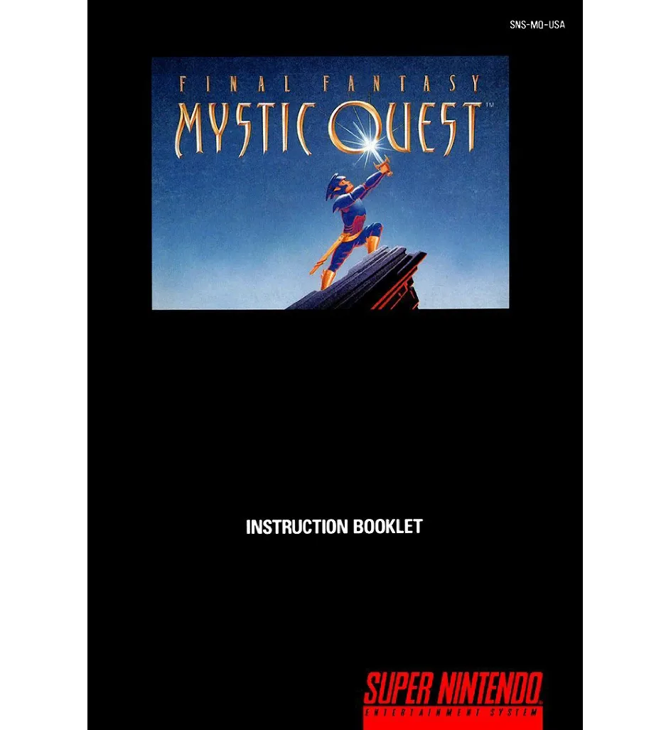 Final Fantasy Mystic Quest Reproduction Manual