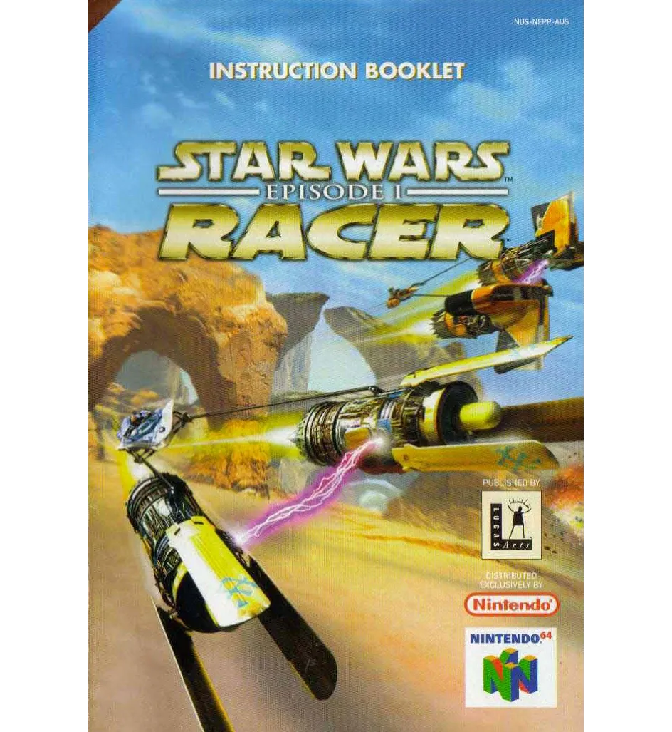 Star Wars Episode 1 Racer Reproduction Manual