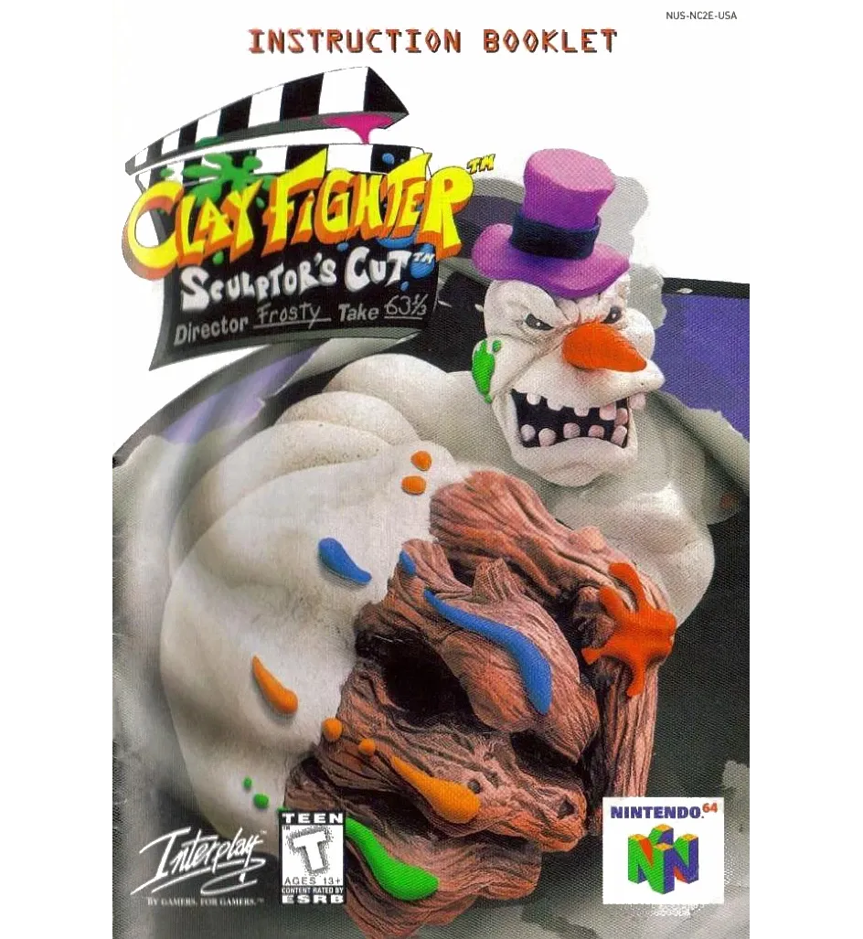 Clay Fighter Sculptor&#39;s Cut Reproduction Manual