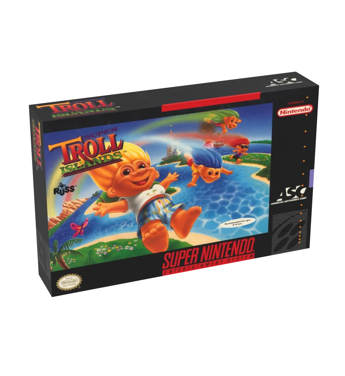 Super Troll Islands Reproduction Box