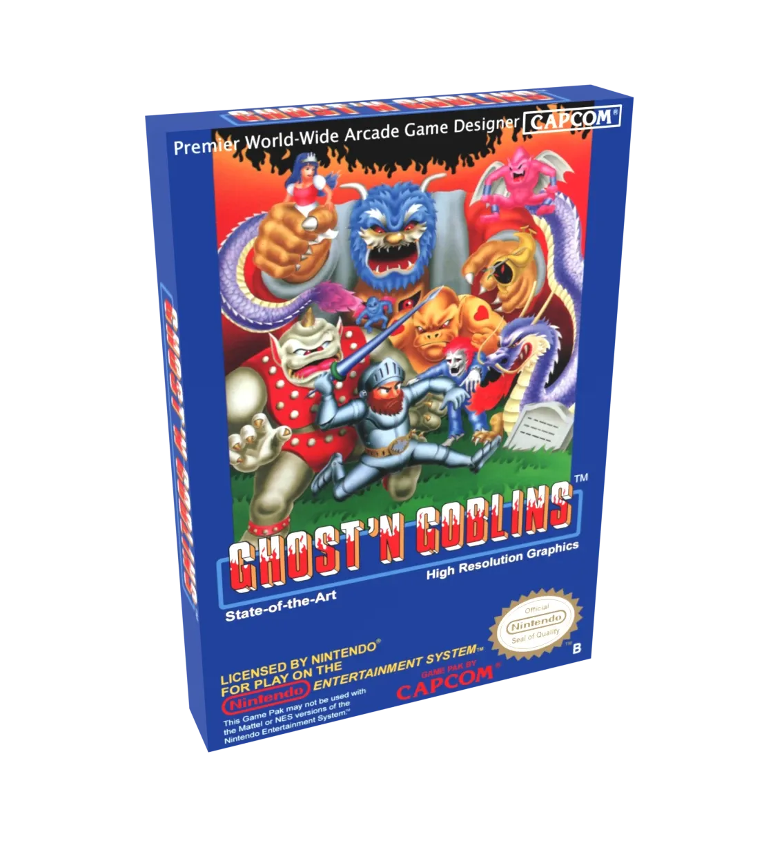 Ghosts N Goblins Reproduction Box