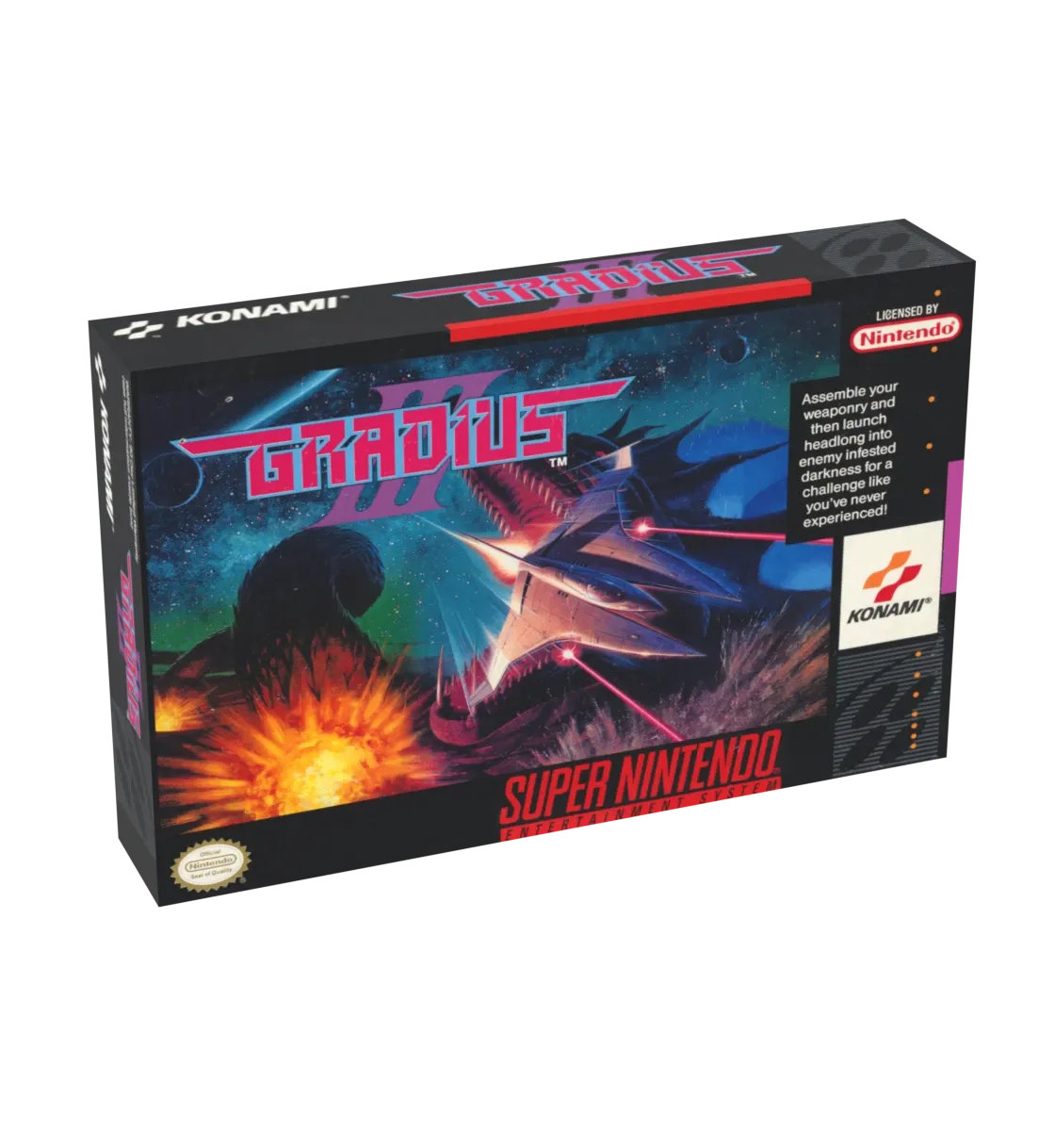 Gradius 3 Reproduction Box