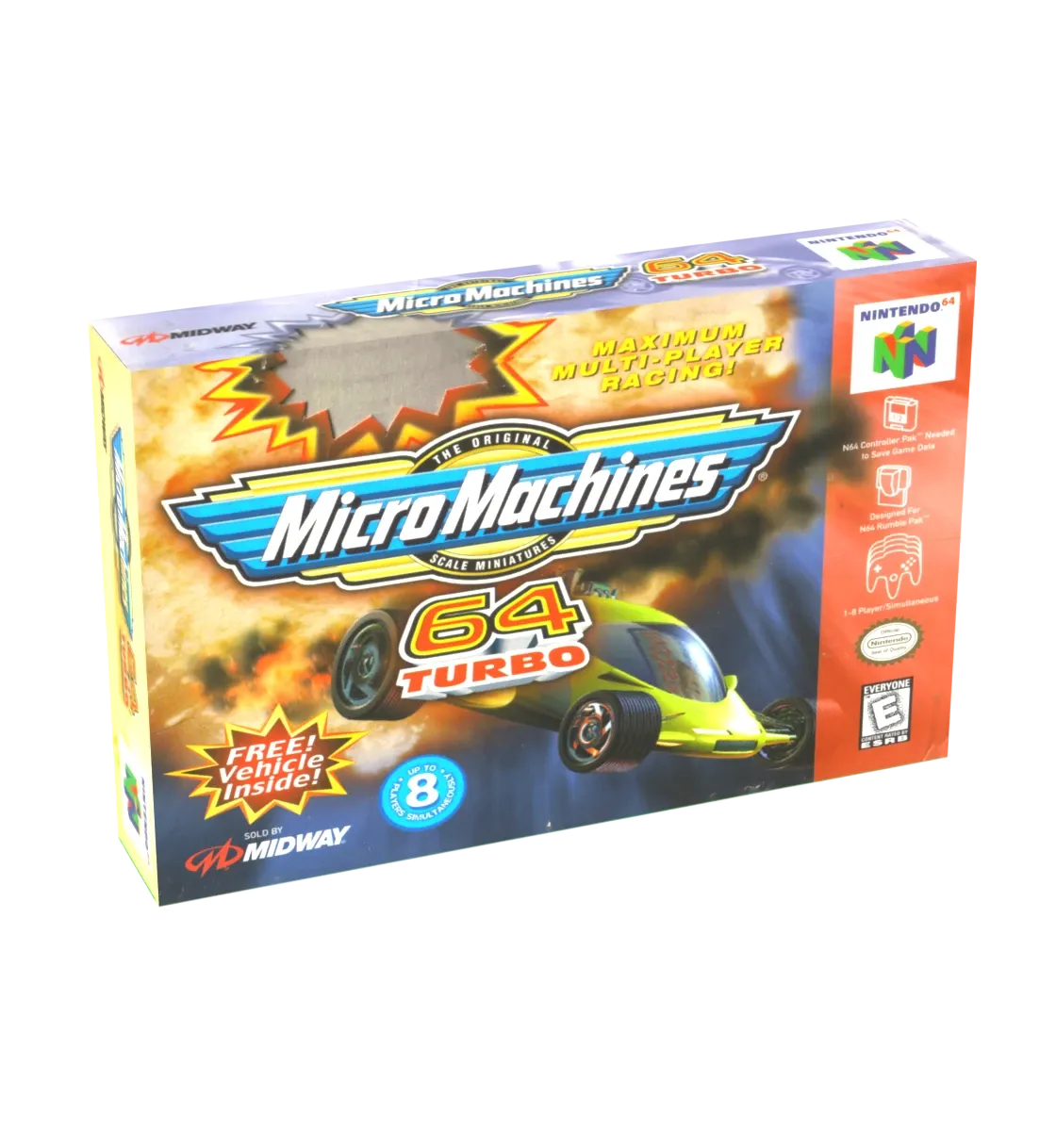 Micro Machines 64 Turbo Reproduction Box