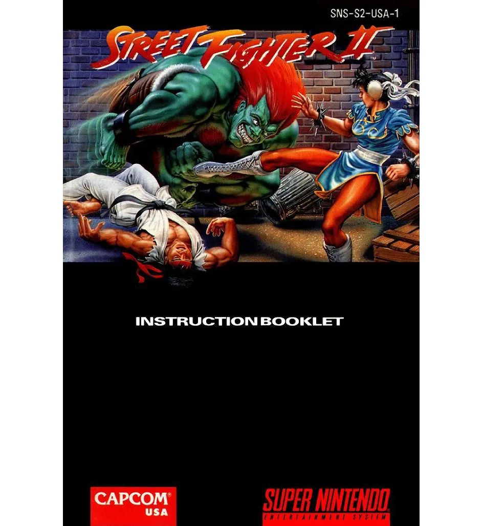 Street Fighter 2 Reproduction Manual