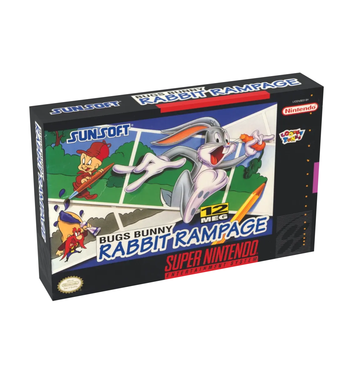 Bugs Bunny Rabbit Rampage Reproduction Box