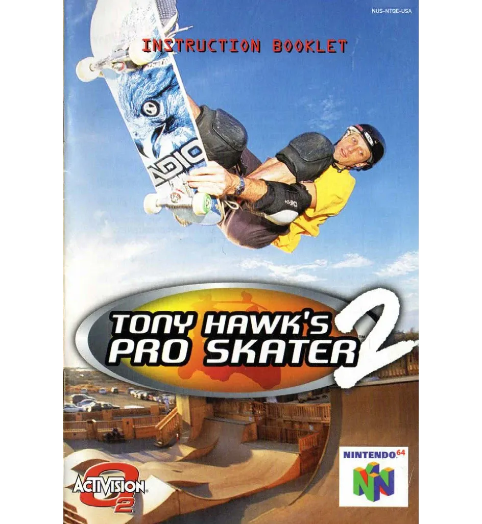 Tony Hawk&#39;s Pro Skater 2 Reproduction Manual