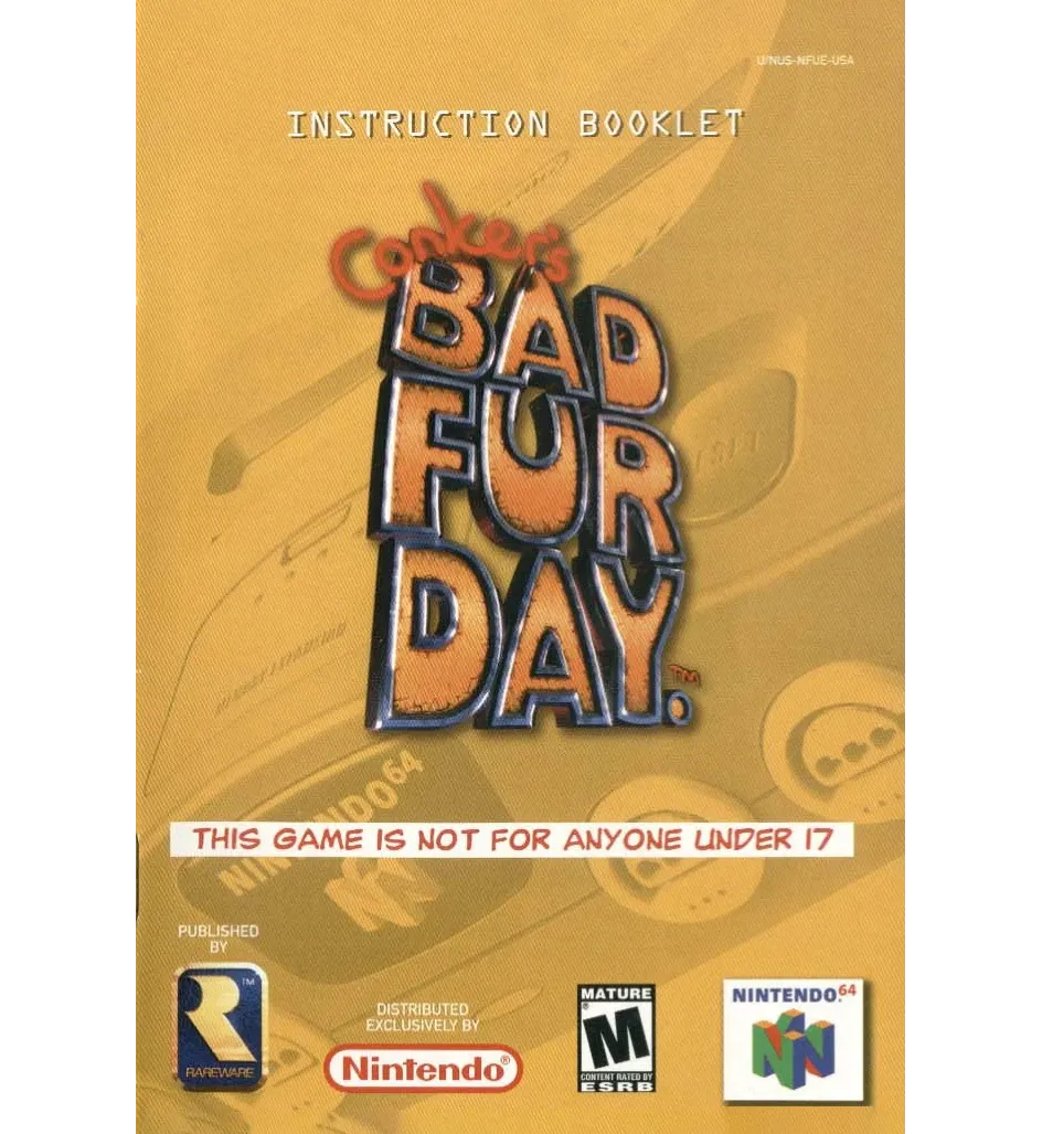Conker&#39;s Bad Fur Day Reproduction Manual