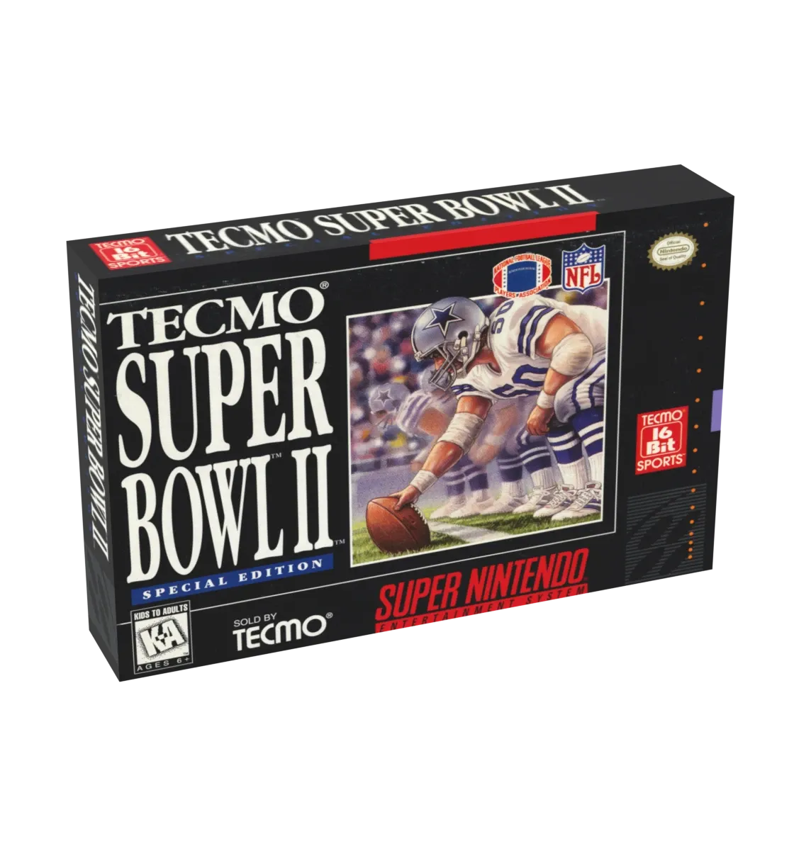 Tecmo Super Bowl 2 Reproduction Box