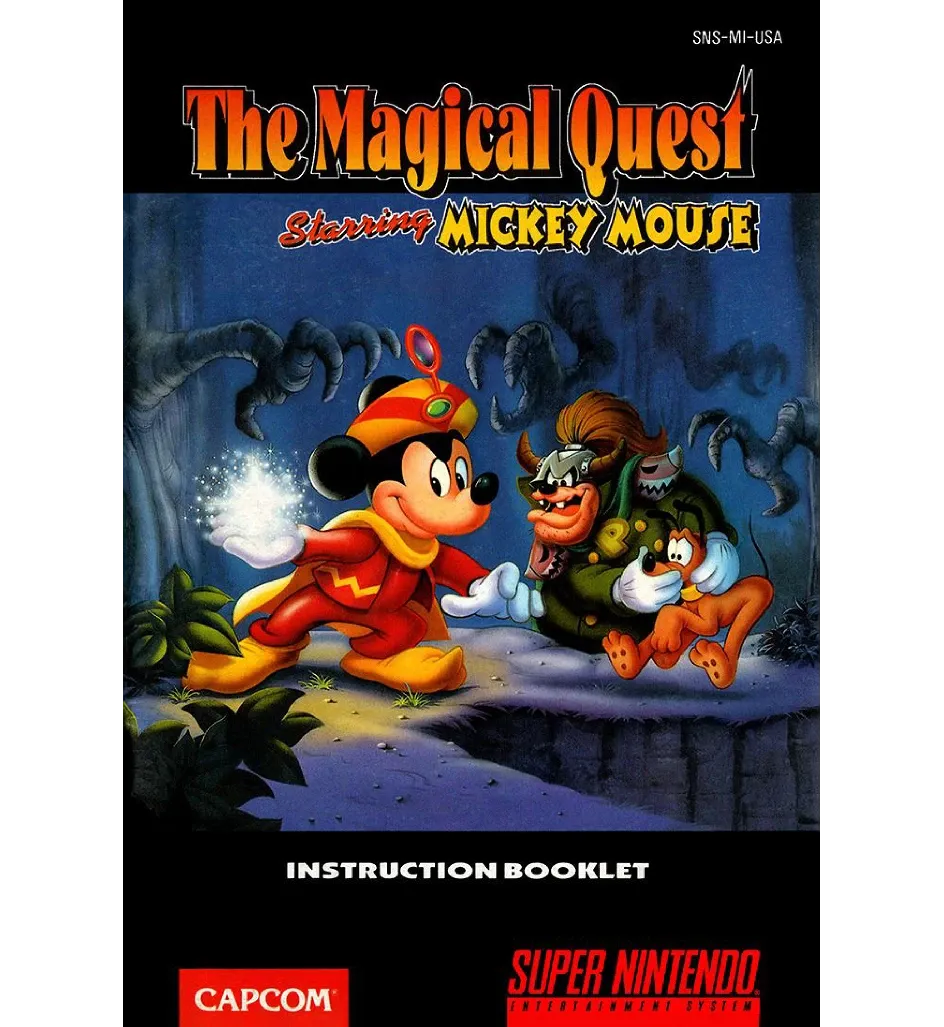 The Magical Quest Starring Mickey Mouse Reproduction Manual