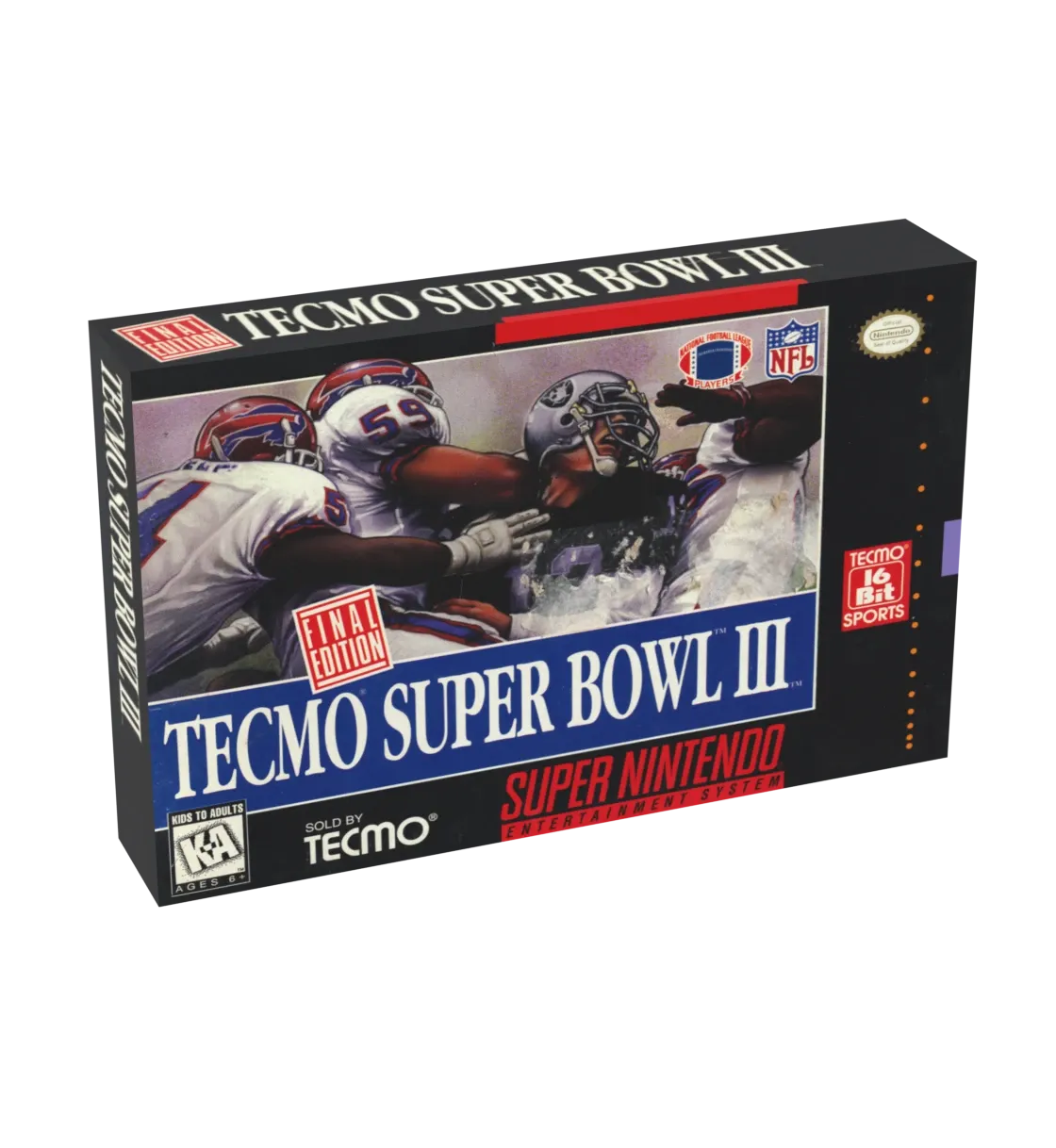Tecmo Super Bowl 3 Reproduction Box