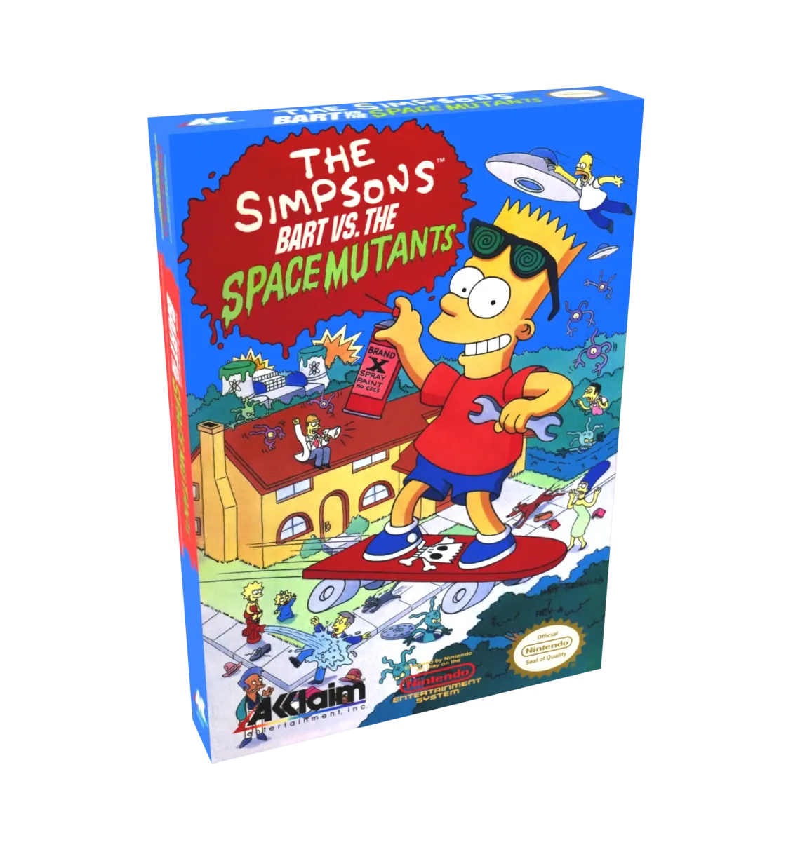 The Simpsons Bart vs The Space Mutants Reproduction Box