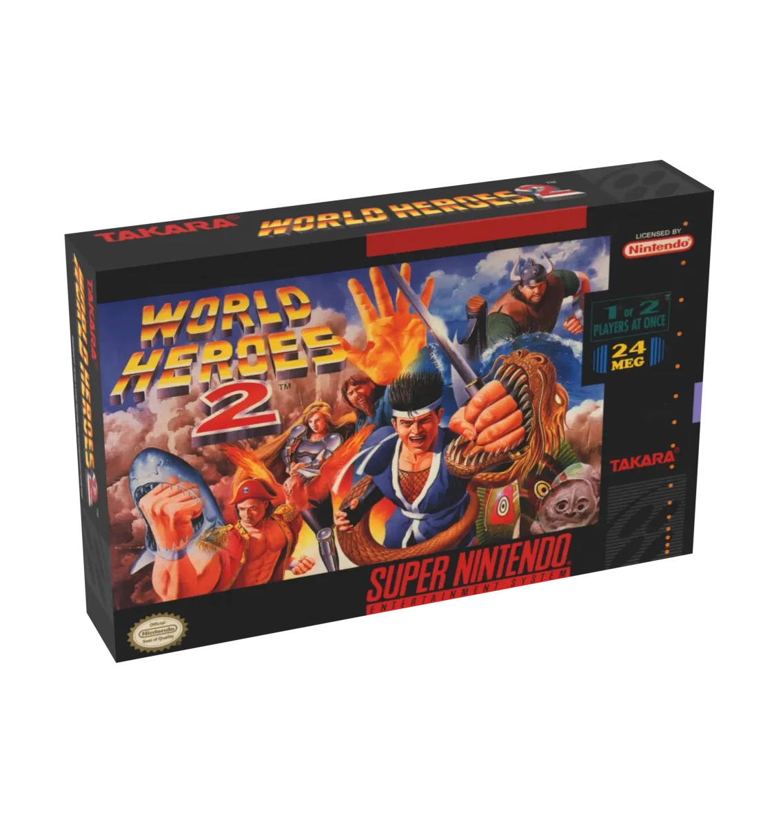 World Heroes 2 Reproduction Box