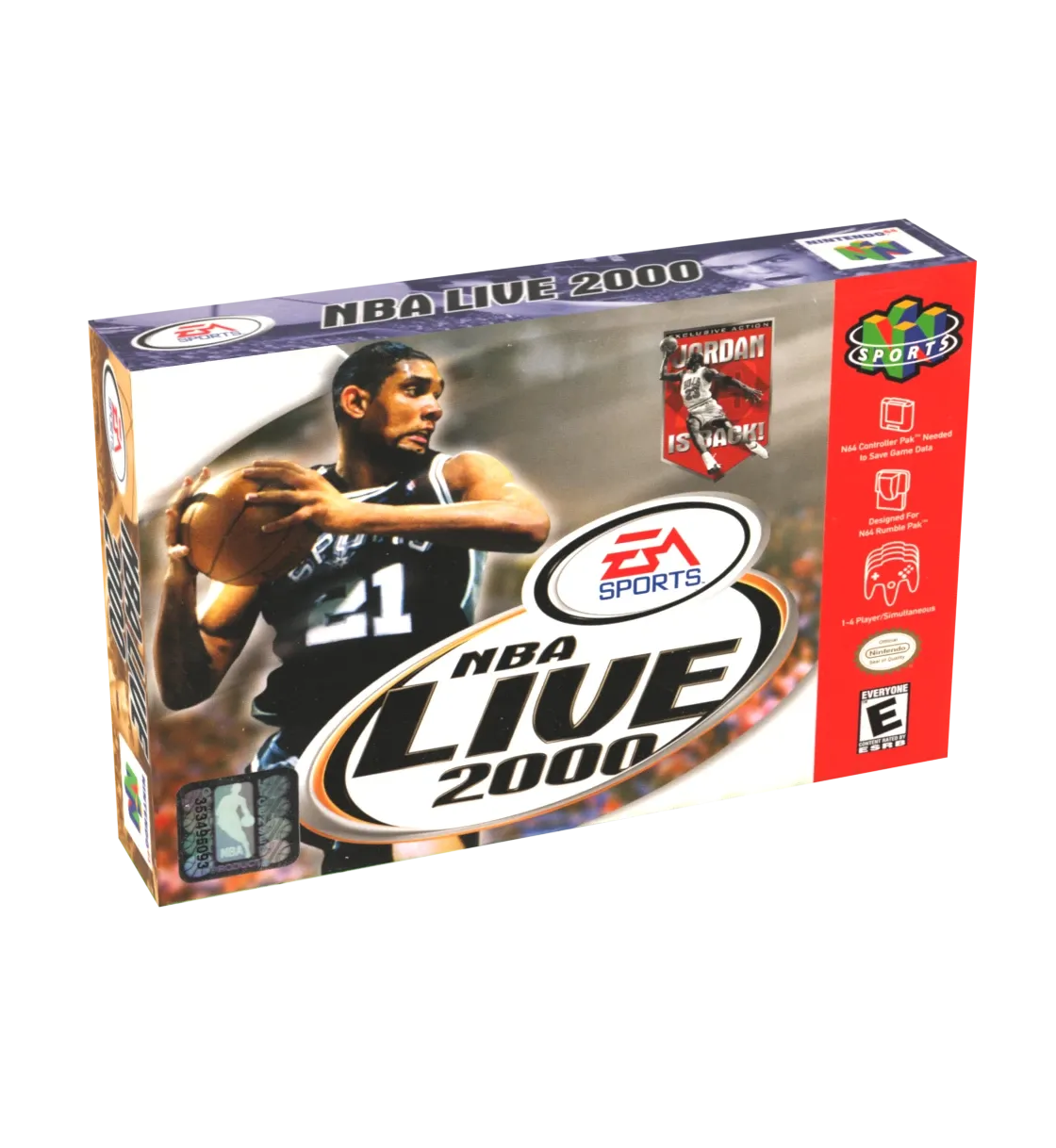 NBA Live 2000 Reproduction Box
