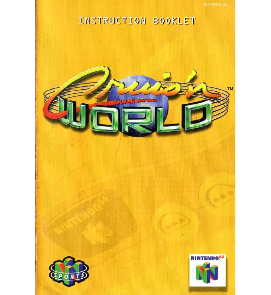 Cruis&#39;n World Reproduction Manual