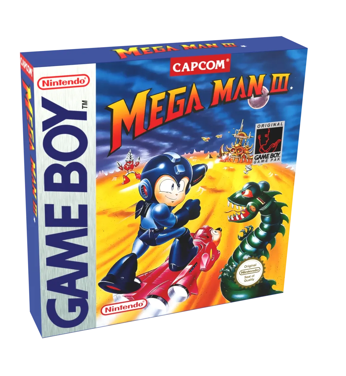 Mega Man 3 Reproduction Box