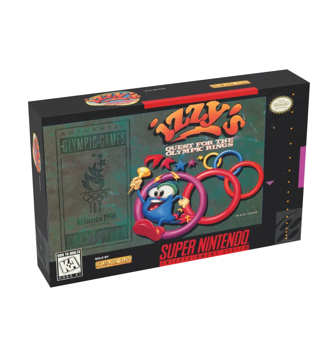 Izzy&#39;s Quest for the Olympic Rings Reproduction Box