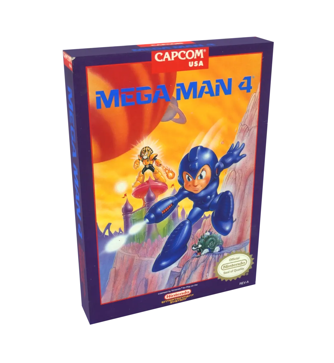 Mega Man 4 Reproduction Box