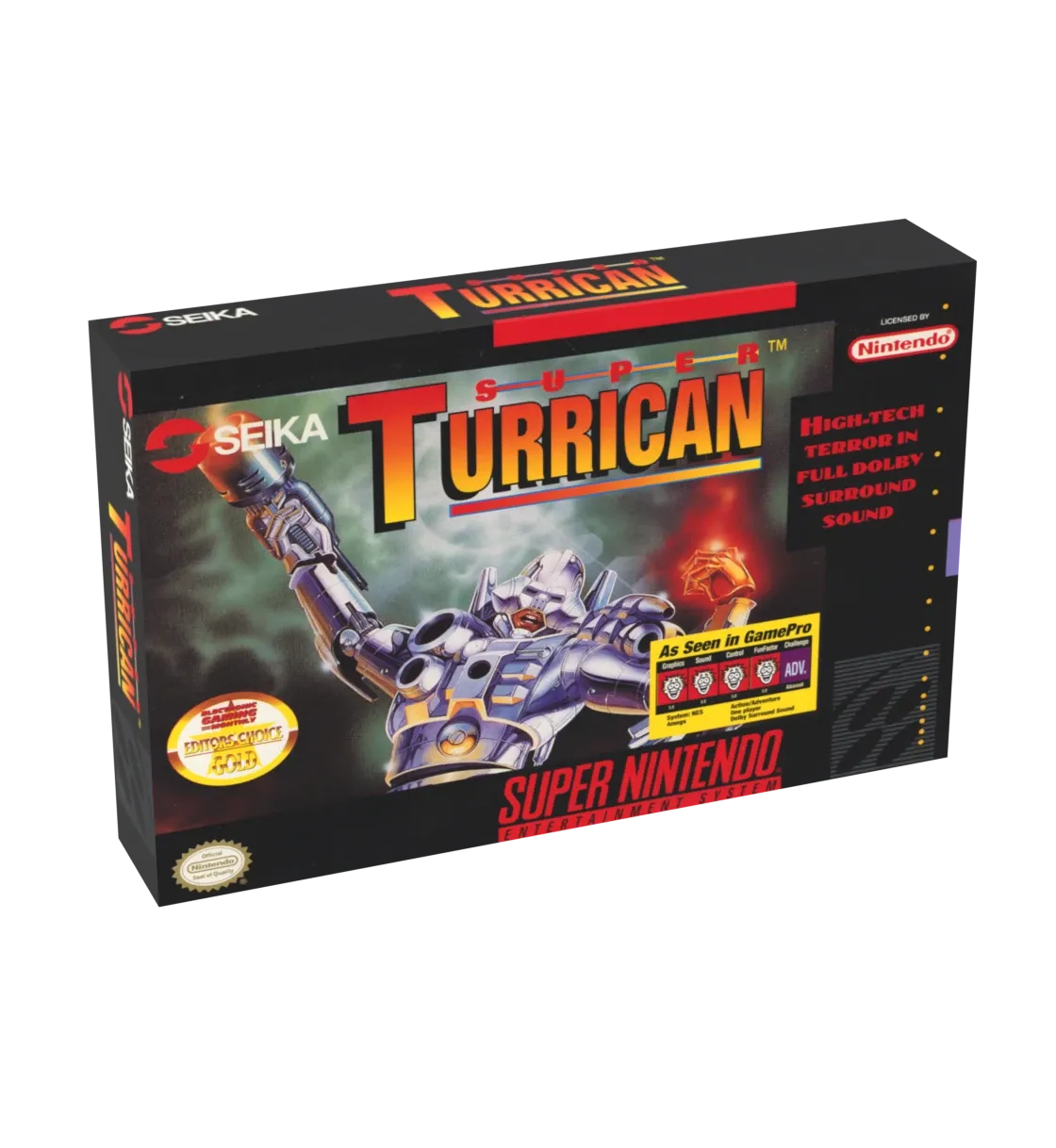 Super Turrican Reproduction Box