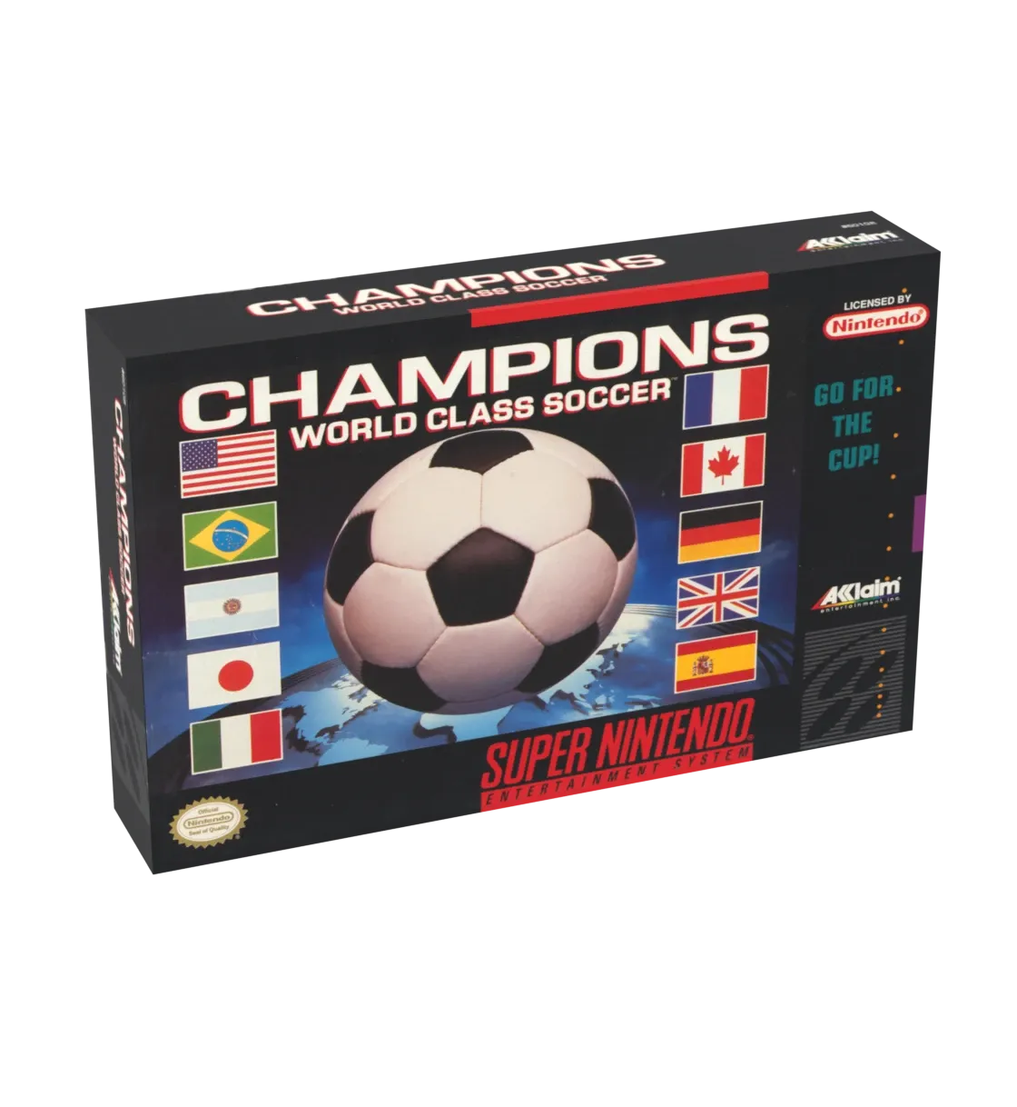 Champions World Class Soccer Reproduction Box