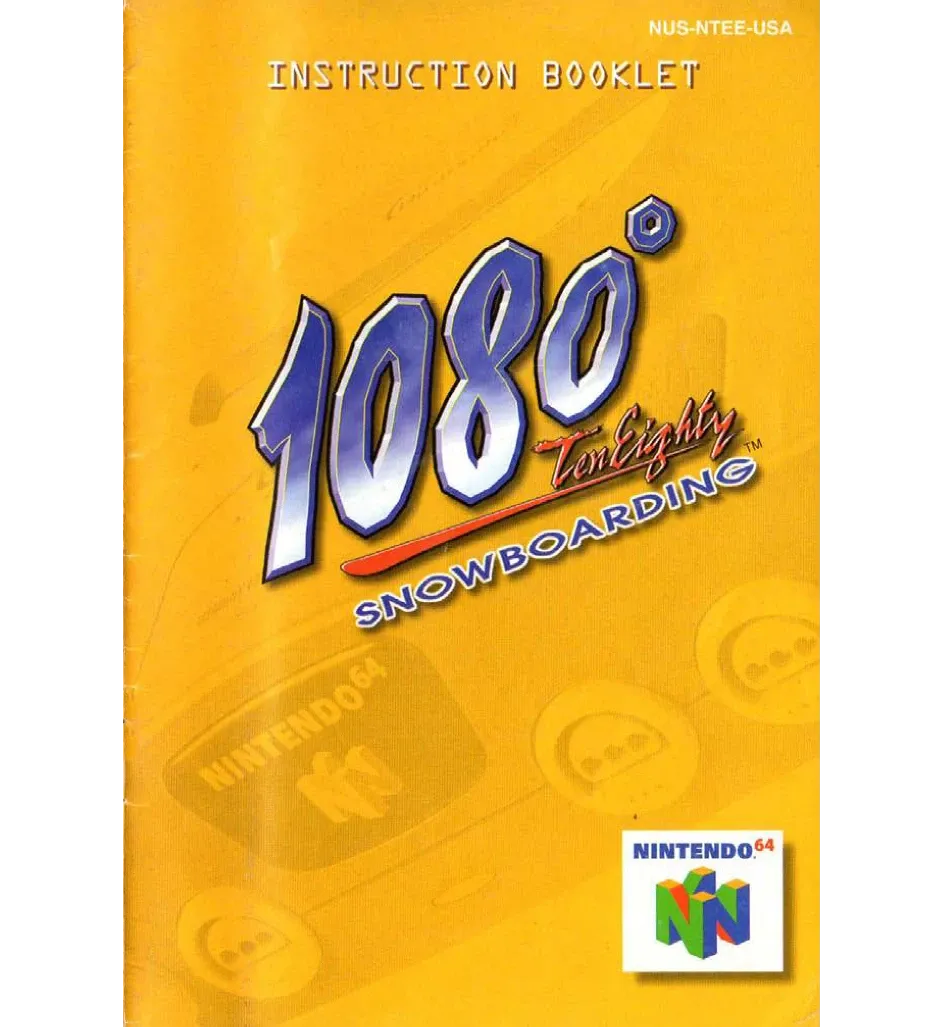 1080 Snowboarding Reproduction Manual