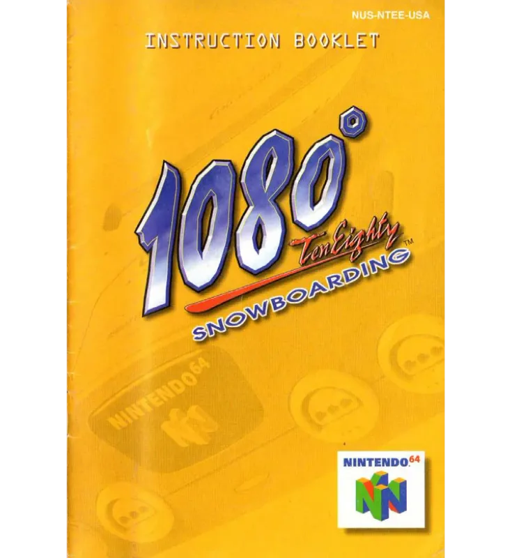 1080 Snowboarding Reproduction Manual
