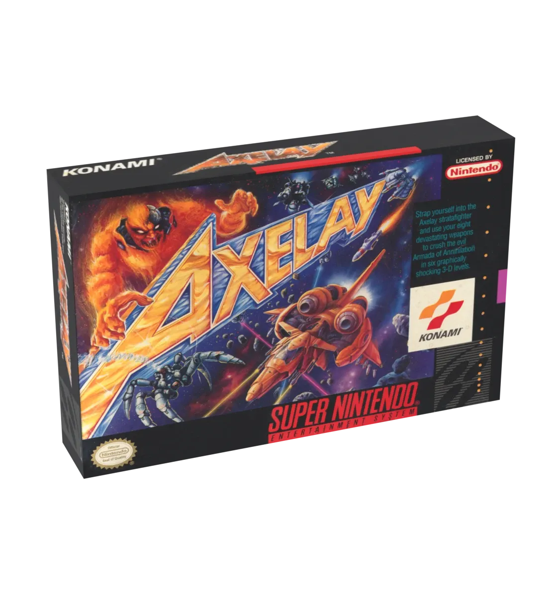 Axelay Reproduction Box